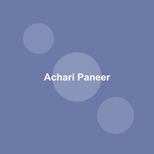 Achari Paneer — Punjab